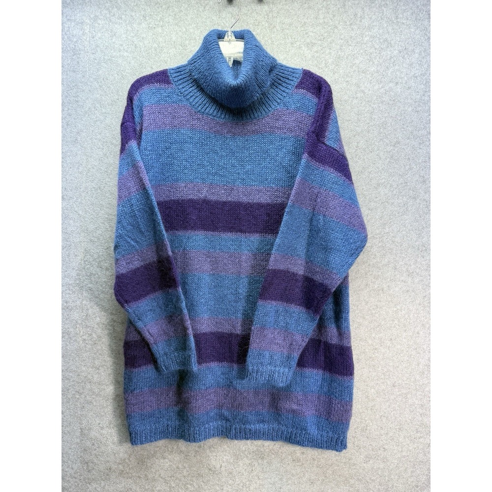 VTG Abercrombie & Fitch Women's Long  Turtle Neck Purple Sweater Size M